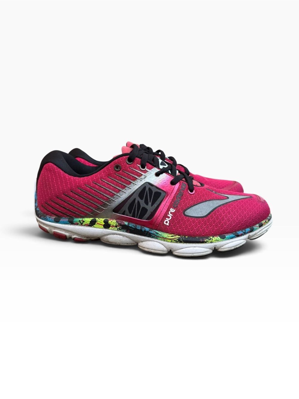 Brooks PureCadence 4 Women's Running Shoes Size 9.5 Bright Pink Black Neon - Picture 11 of 11